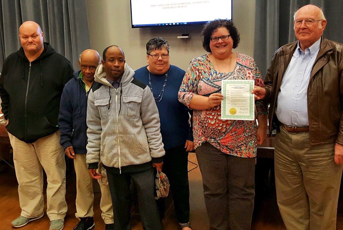 AspireBHDDS's tweet photo. Early Co. Board of Commissioners proclaimed March as Intellectual/Developmental Disabilities Awareness Month. #DDAwareness19 #IDDServices #disABILITY #PowerOfConnection #SelfAdvocacy #PeopleFirst #CommunityIntegration #AspireToInspire #EducateAndAdvocate #EarlyCo #GA #GCDD #NACDD https://t.co/44vdqscR49