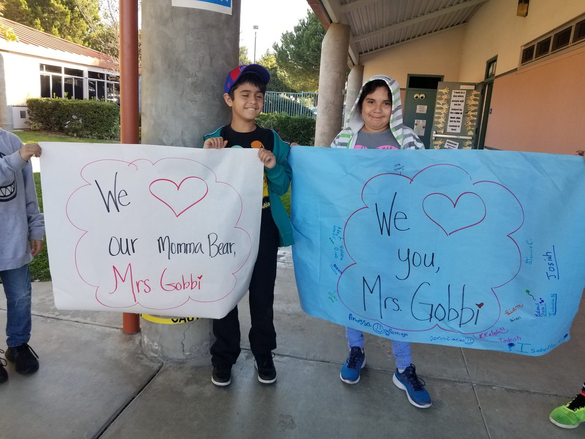 Our classified employee of the year, Mrs. GOBBI. We love her soooo much. <a href="/ChulaHills/">Chula Vista Hills</a>