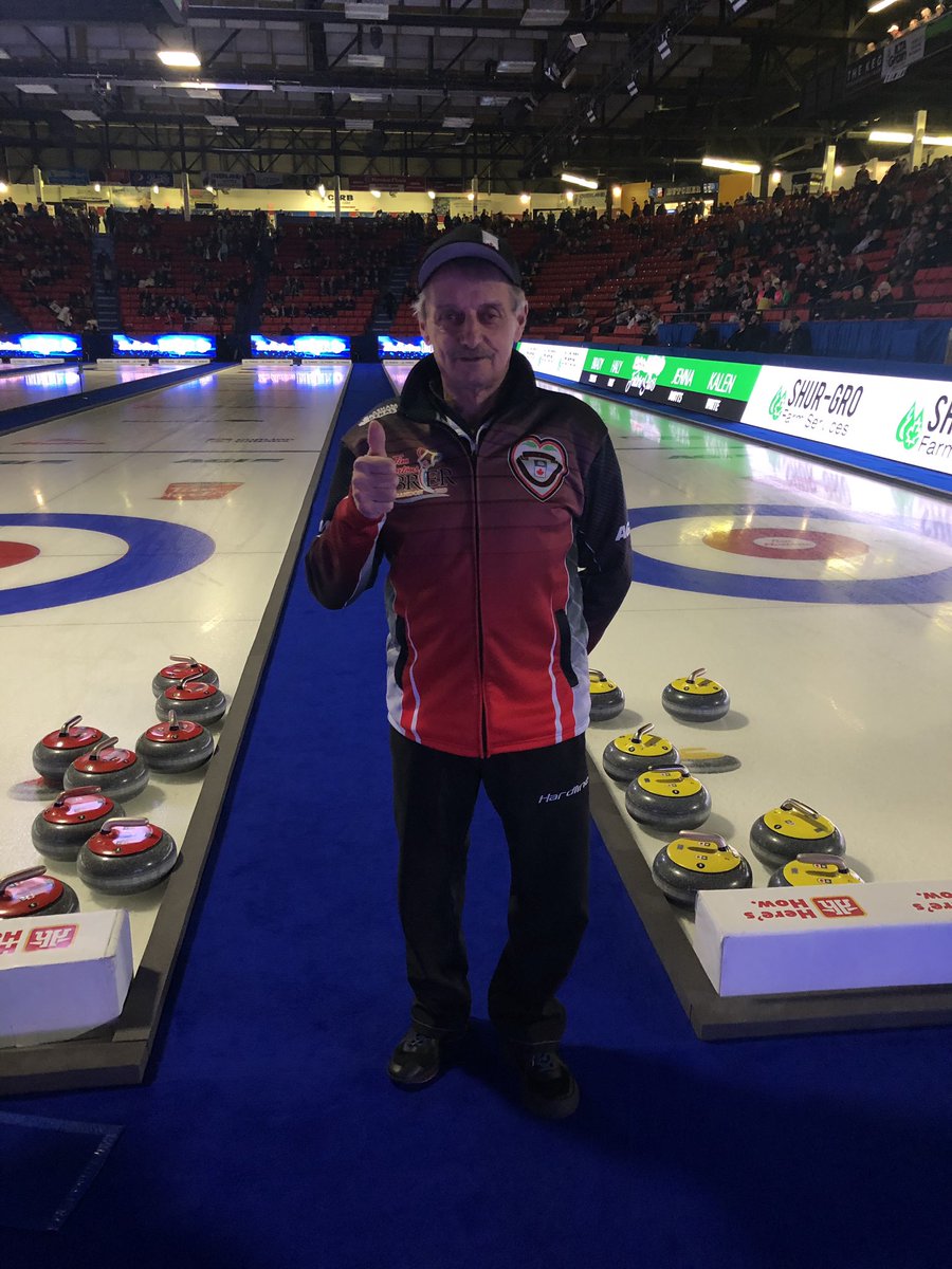 BradGushue's tweet photo. Hall of Famer! Congrats to Jules on getting inducted into the Canadian Curling Hall of Fame. Well deserved! https://t.co/SLQgFvscDp