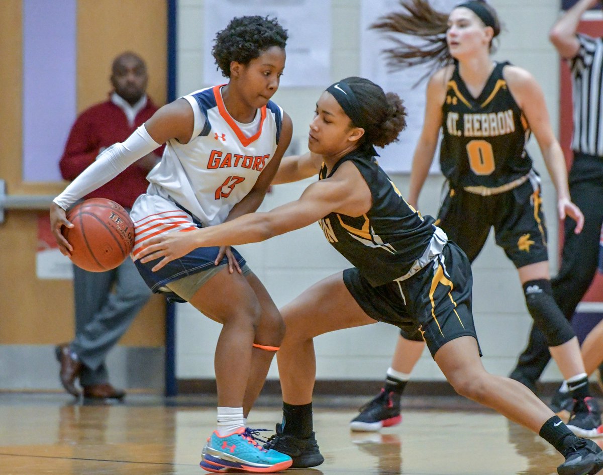 At the end of a thrilling back-and-forth game, <a href="/rhsgvbball/">RHS Girls Basketball</a> senior Emily Dorn (<a href="/Em_dorn/">Emily Dorn</a>) converted a put-back basket as the buzzer sounded to lift the Gators to a 50-49 victory over <a href="/hcpss_mhhs/">Mt. Hebron HS</a> in the 3A East region quarterfinals Tuesday. STORY &amp; VIDEO: bit.ly/2HfQZQB