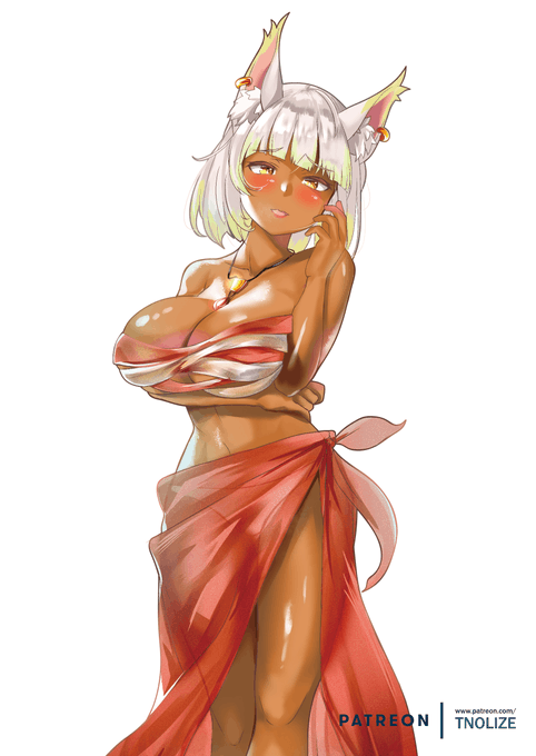 Original Character Commission 3 #OC #立ち絵 #うちの子 #ビキニ #褐色 #惑の谷間 https://t.co/AxVFv5FOM1 