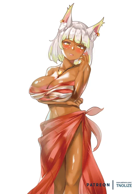 Original Character Commission 3 #OC #立ち絵 #うちの子 #ビキニ #褐色 #惑の谷間 https://t.co/AxVFv5FOM1 