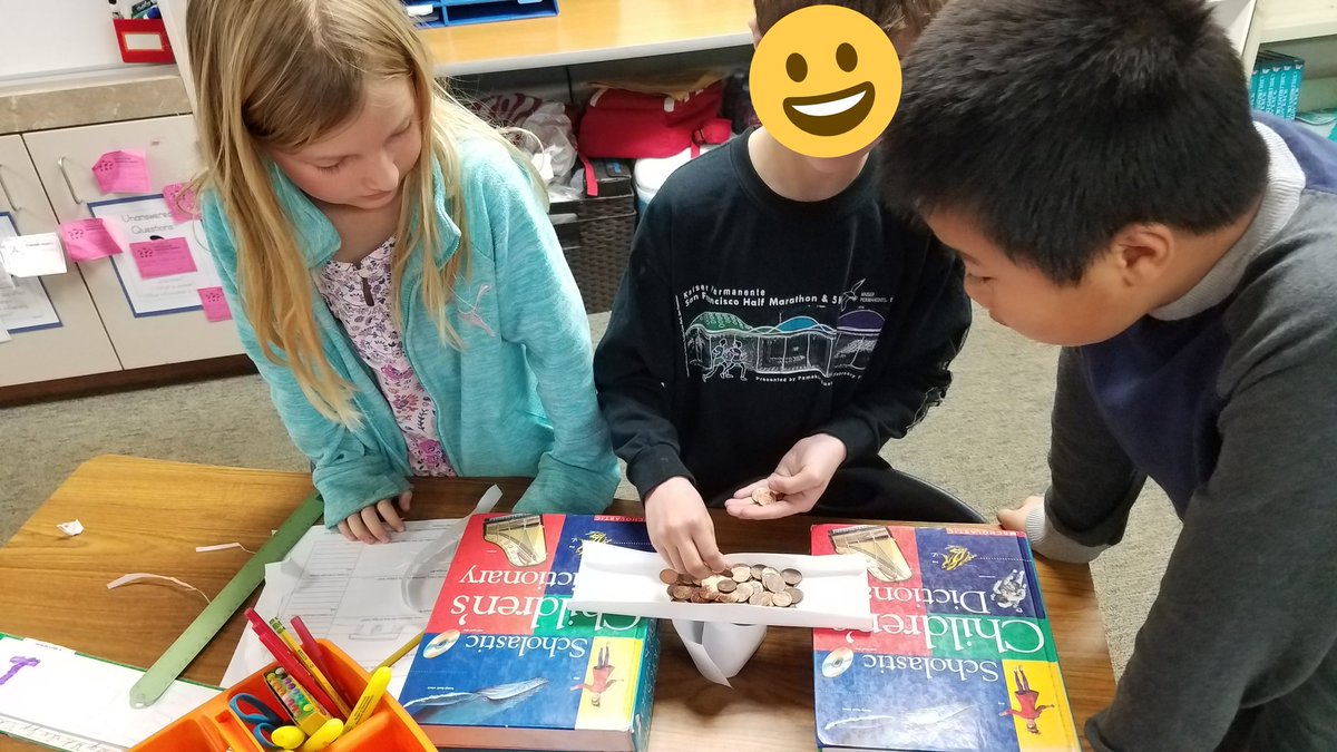 Mrs_C_Almario's tweet photo. So proud of @KellyMHadley7 ss! First group of kids to all make #paperbridges that held over 100 pennies! #soimpressed #futureengineers #mysteryscience #usdlearns #carltonusd https://t.co/HZa1KsPnLJ