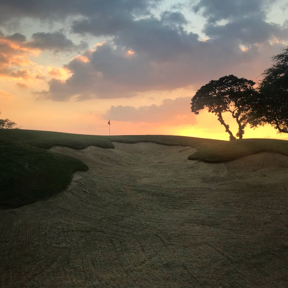 MaunaKeaGolf's tweet photo. Sunset on 11... #maunakeagolf #sunset #lastglimpse https://t.co/xOPg3beK90