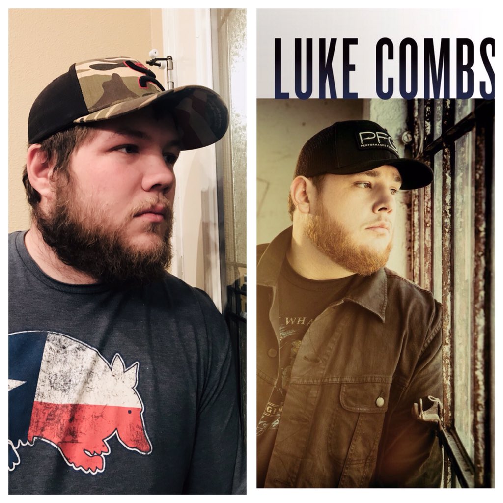 emilymay07's tweet photo. Y’all. Hook how much bronson favors @lukecombs 😂 https://t.co/882VCMvegD
