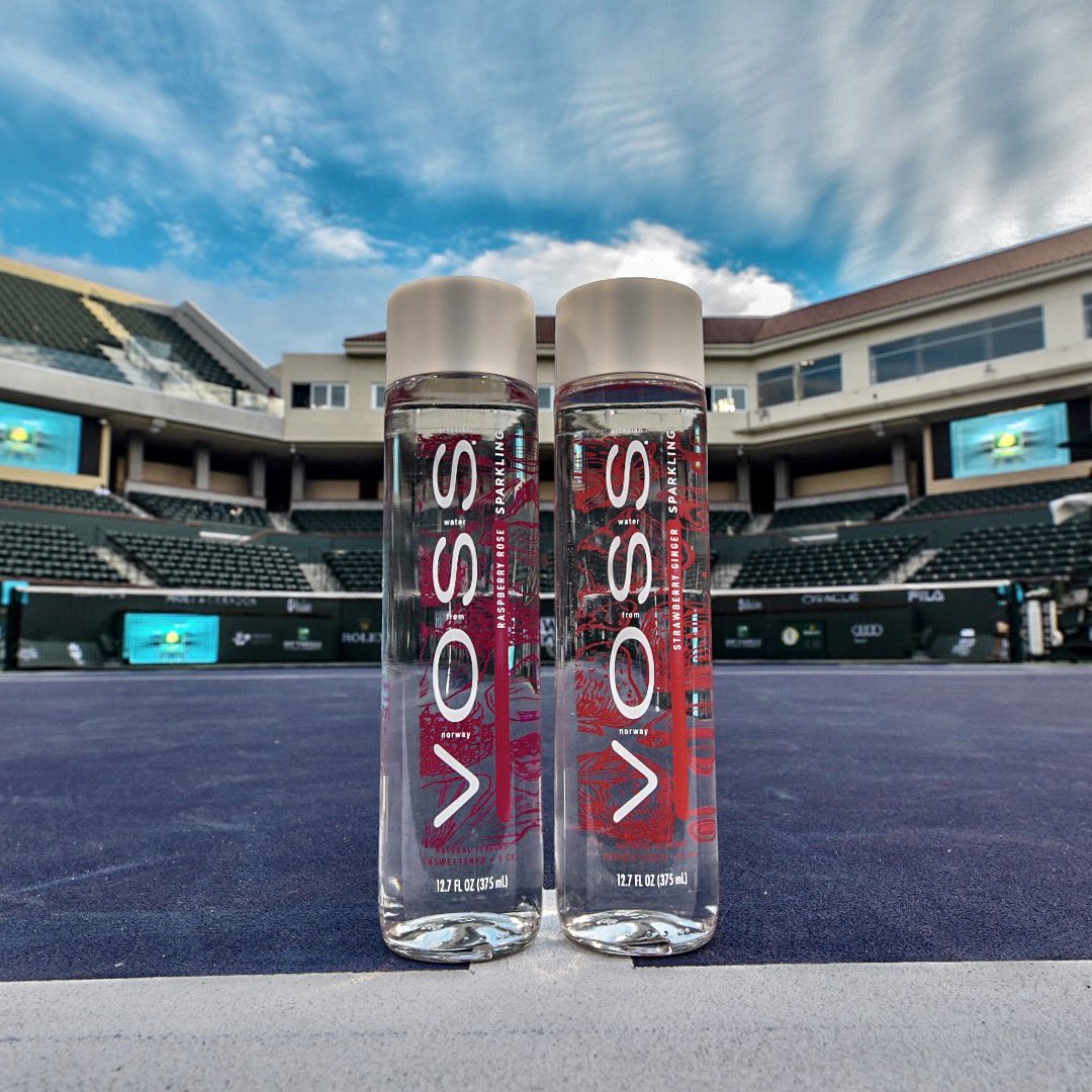 vosswater's tweet photo. We are proud to introduce our NEW Flavored Sparkling Waters #STRAWBERRYGINGER &amp; #RASPBERRYROSE at @tiebreaktens! https://t.co/OW8fht0oYF