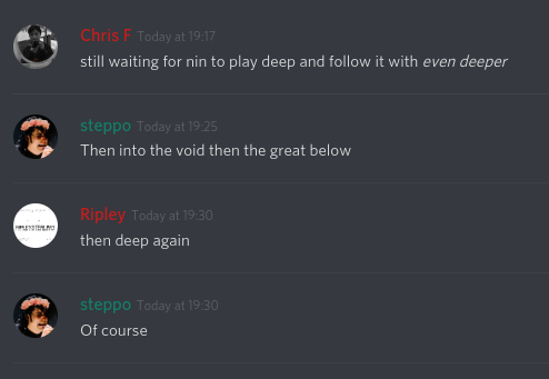 NIN_Discord's tweet photo. And people say nin isn't a deep band... https://t.co/RF5zXUYAjE