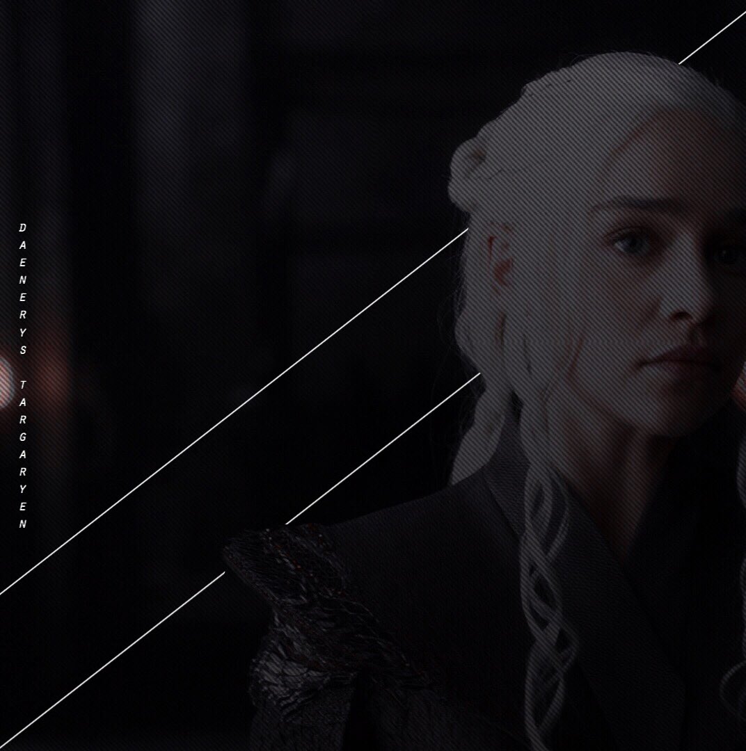 as presented by # sorcery . . .

⠀ ⌜〝・* ╱ 𝐒𝐓𝐎𝐑𝐌𝐁𝐎𝐑𝐍 ───
⠀ ⠀ hbo’s 𝒈𝒂𝒎𝒆 𝒐𝒇 𝒕𝒉𝒓𝒐𝒏𝒆𝒔. ¨

lady protector of the realm, khaleesi of the great grass sea and rightful heir to the iron throne. adroit, reprising portrayal. adaptable ( &amp;. ) highly literate.