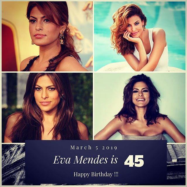 Actress Eva Mendes turns 45 today !!!    to wish her a happy Birthday !!!  