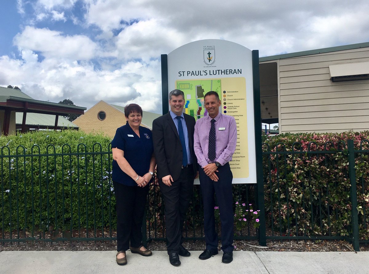 StPaulsLPS's tweet photo. We had the opportunity today to showcase our school to the State MP for Morayfield &amp; Minister for Police and Minister for Corrective Services, The Hon Mark Ryan. It was wonderful to share our story as well as step Mr Ryan through our rich learning philosophy and learning spaces. https://t.co/BFiv1M1EFj