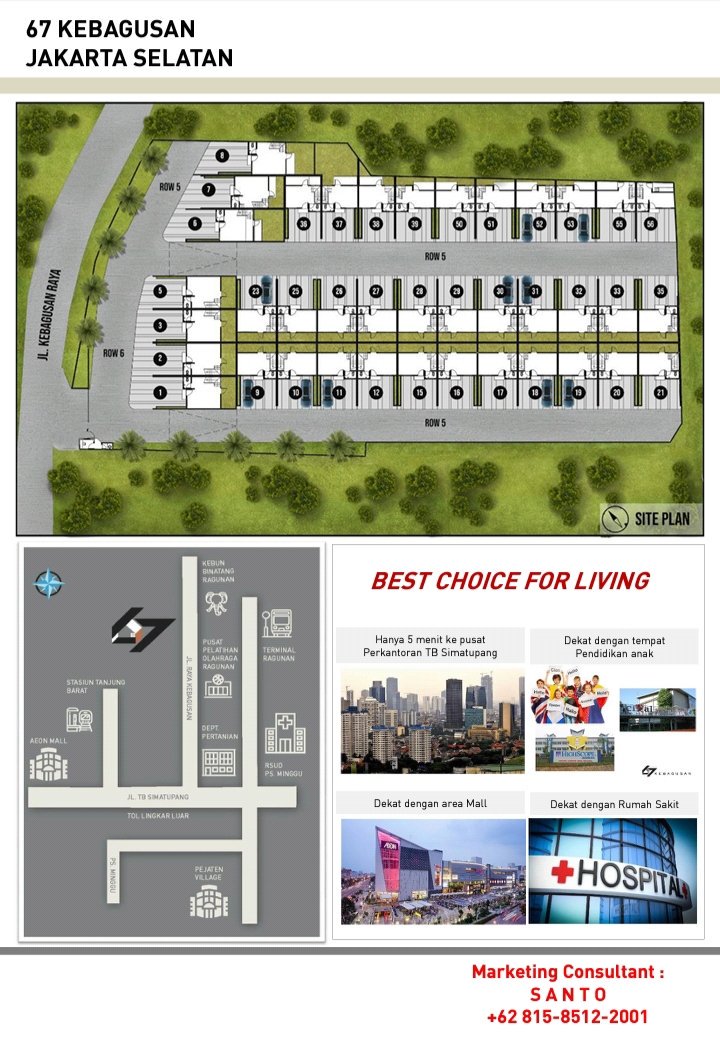 Rumah minimalis dalam clustere harga minimalis termurah di jakarta selatan, segerabmiliki unitnya
Tlp / wa 081585122001