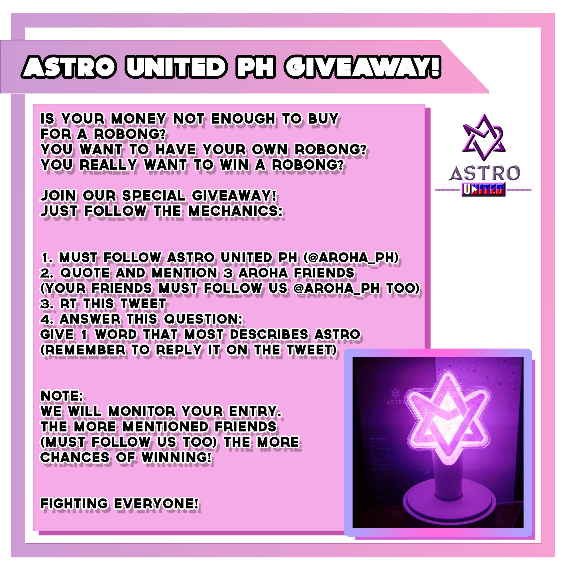 ASTRO United Philippines on Twitter "[ROBONG GIVEAWAY] Want to win a