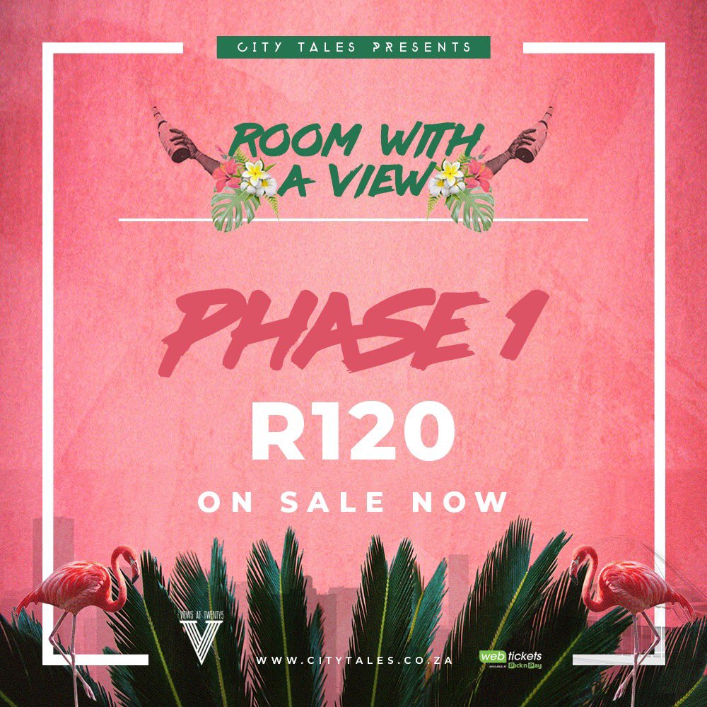 Ntukza's tweet photo. Got your tickets yet?
Phase 1 tickets on sale today at R120.
Tickets available at Webtickets & Pick n Pay stores.
#roomwithaviewdbn #viewsattwenty5 https://t.co/56lL5dj5AR