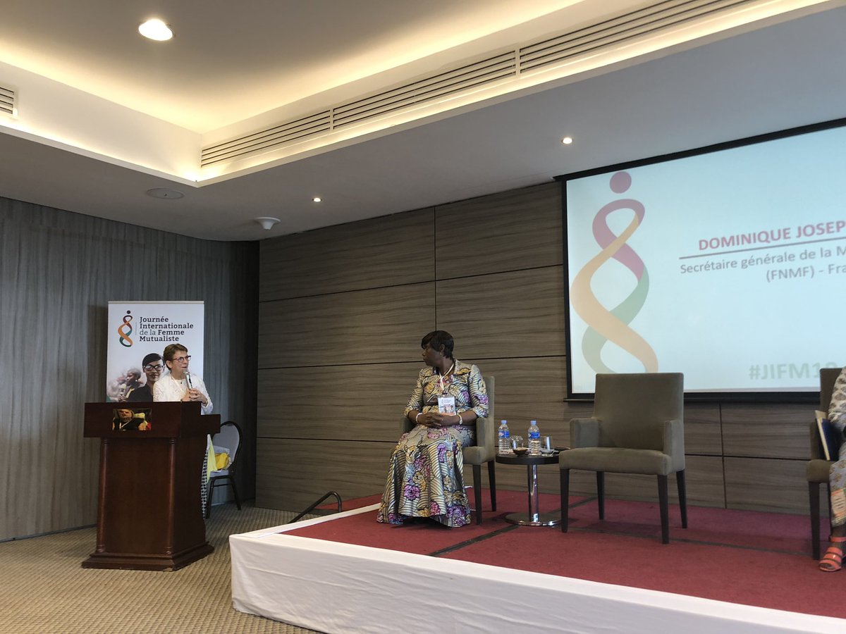 coline_jean's tweet photo. Discours inspirant de @DomimutJoseph femme leader mutualiste et militante qui encourage les femmes du sud et du nord à s’émanciper dans la mutualité et à oser #JIFM19 @mutuelleMNT @MutElles @programme_pass https://t.co/wcuf2Vd5Fe