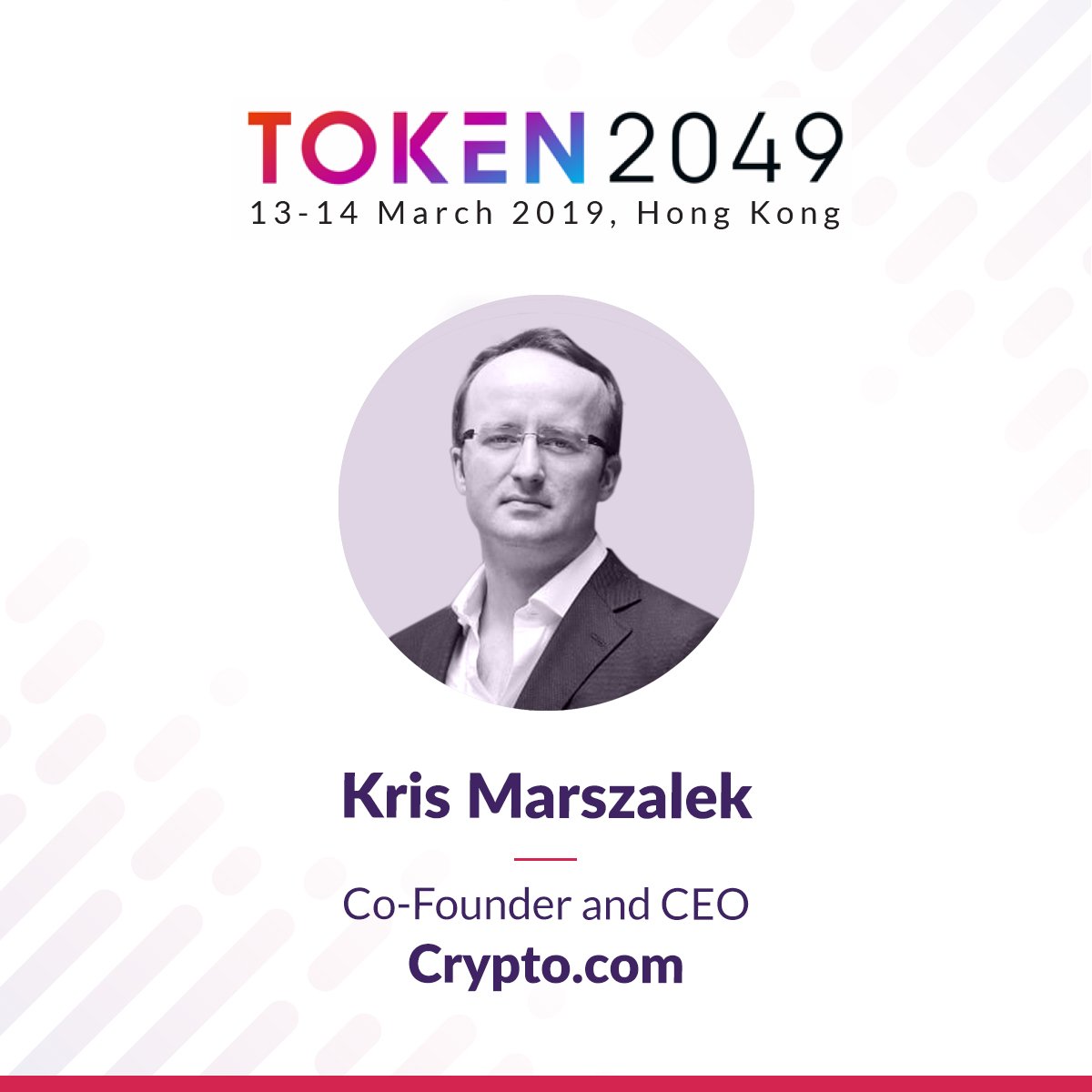 Speaker Intro #57: Kris Marszalek (@Kris_HK) is the Co-Founder and CEO of  @cryptocom - a payment and cryptocurrency platform which allows you to buy,  sell, send and track cryptocurrencies. #TOKEN2049 Tickets:  https://t.co/R7AIhEjljh