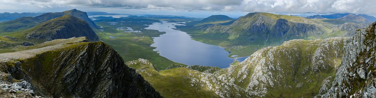 walkhighlands's tweet photo. It's dreich out there... a time to think back on better days. Here's a panoramic view from one of Scotland's remotest mountains - Beinn Lair. It's well worth the epic approach.
Best viewed full screen  :)
https://t.co/9nDIJLadAU https://t.co/pEefrMxySE