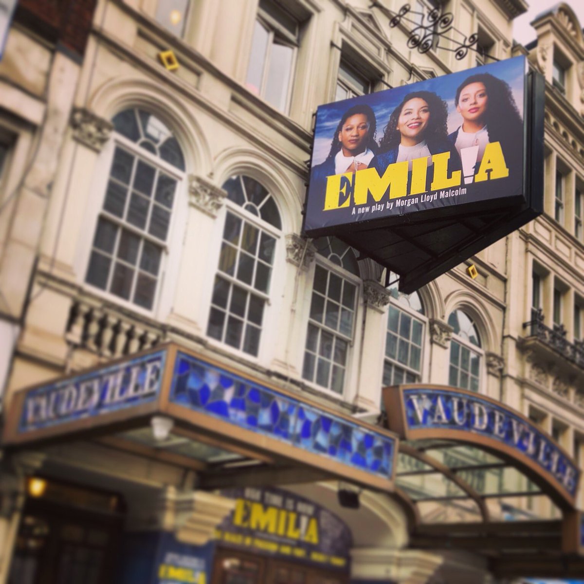 💙We’re in!💙Tech week for #Emilia &amp; she is shining in the #WestEnd!🌟There are still limited edition £25 tickets available throughout the run so grab them while you can! First preview this Friday 8th 🙌🏻#weareemilia #iamemilia #vaudevilletheatre #london <a href="/EmiliaThePlay/">Emilia The Play</a> #theatre