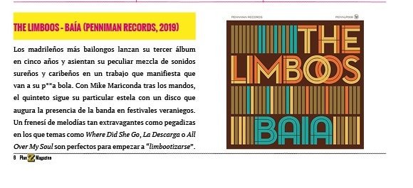 planzmag's tweet photo. Si al mal tiempo hay que ponerle buena cara, mejor que sea con música bailona. Y para eso, pocos mejores que @The_Limboos y su recién estrenado #Baia 
#PlanZMag https://t.co/8zqumhVAql
