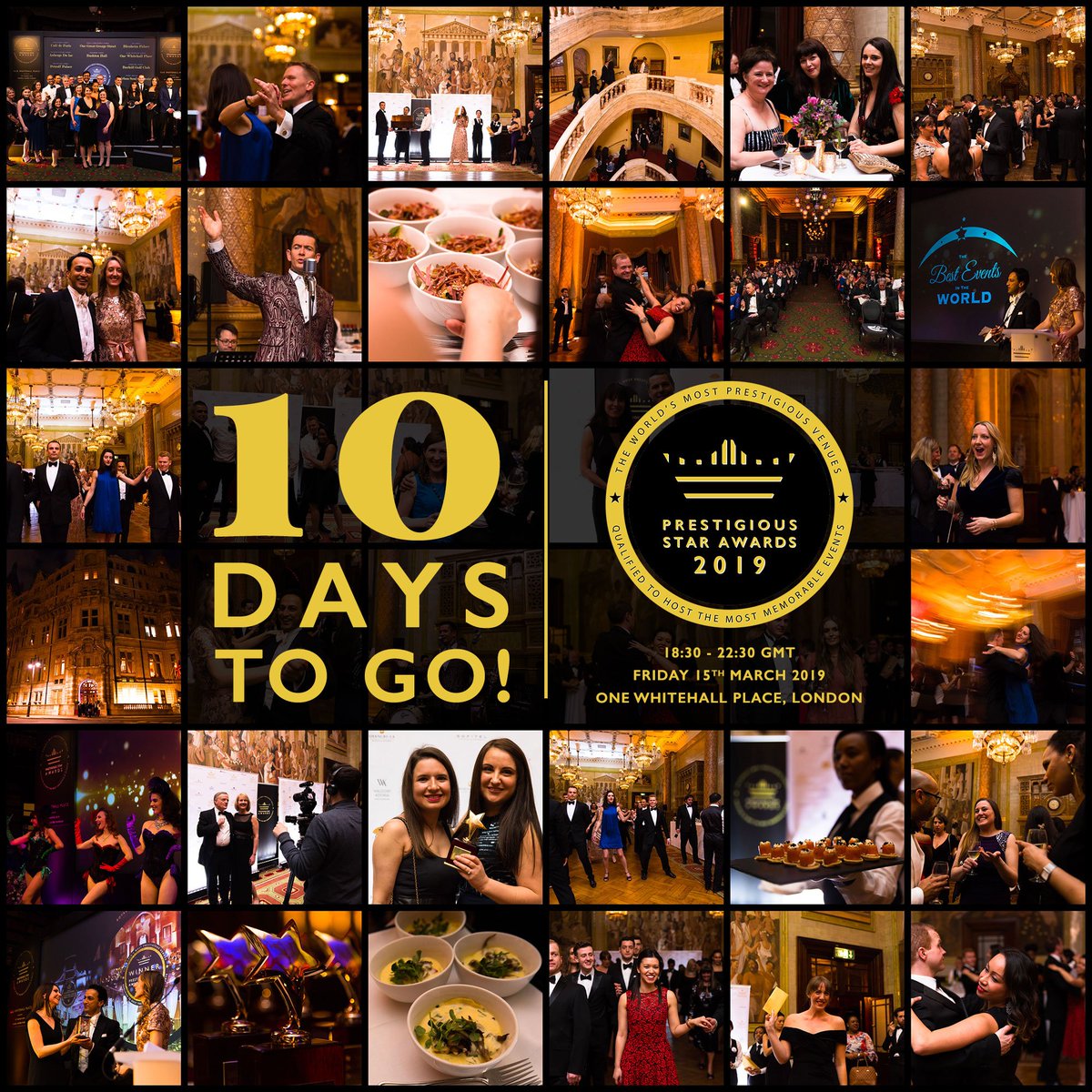 10 days to go! #PrestigiousStarAwards 2019 #Celebration #Recognition #Inspiration #GrandBall #VenueAwards Get your dancing shoes on. prestigiousstarawards.com/invitation-gra…