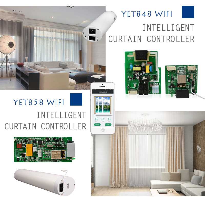YilWSdegcd66dYu's tweet photo. Intelligent curtain controller YET848/YET858, with automatic travel memory function, hand-pull start function, power cut hand-pull function and intermediate stop function, can be controlled by wireless remote control and wired hand-controlled switch. https://t.co/ASvwQN8Jcz