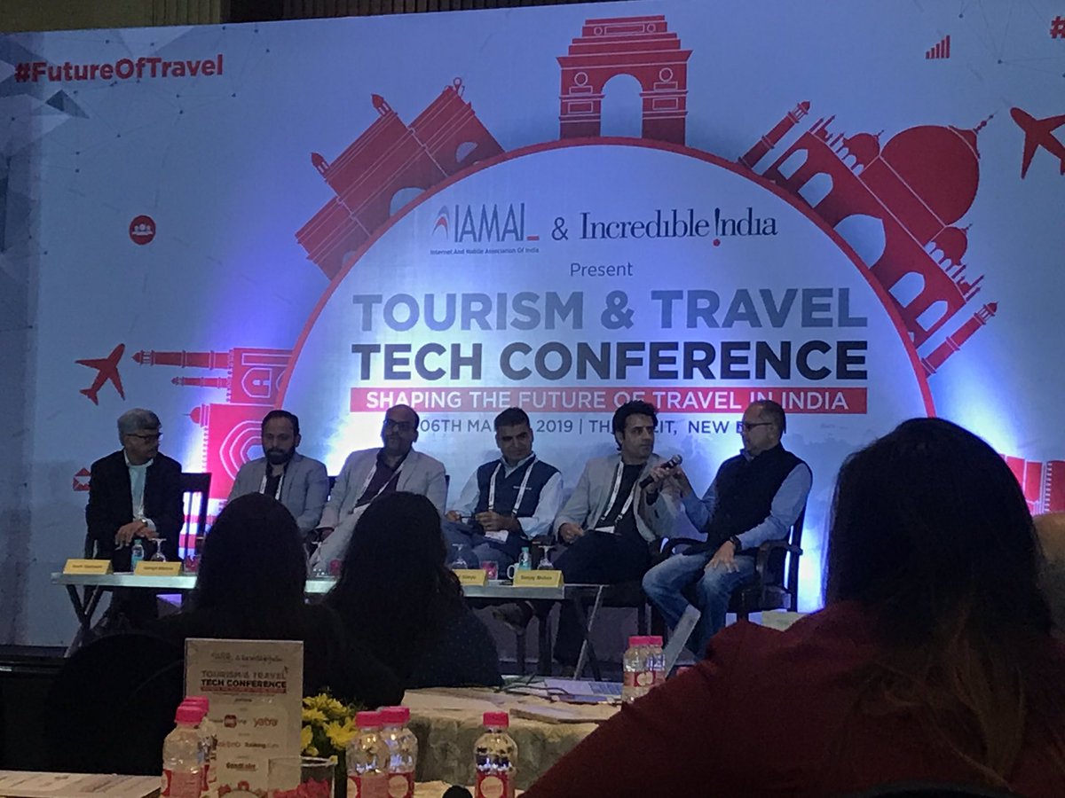 TravelSeeWrite's tweet photo. After a scrumptious lunch, enjoying the 3rd plenary session on ‘How can technology enable a frictionless travel experience’ impressive panel #nikhilganju #SeshSeshadri #AlokeBajpai #AmitMadhan #SanjayMohan #IAMAI #ThomasCookIndia #IXIGO #FutureOfTravel #IncredibleIndia @KAYAK https://t.co/1s7VFRZRti