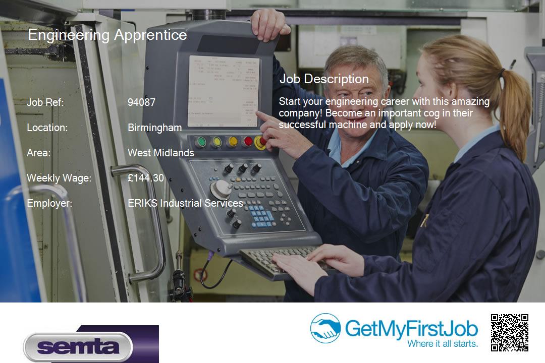 SemtaApprentice's tweet image. Become an Engineering #apprentice in #Birmingham with this #apprenticeship from @SemtaSkills goo.gl/pJpPAX