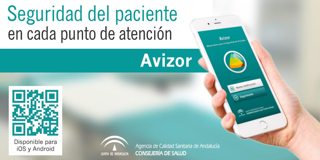 ¿Sabías que el 20% de los incidentes que llegan al sistema de notificación y gestión de <a href="/practicaseguras/">Seguridad del Paciente</a> <a href="/calidadACSA/">Agencia de Calidad Sanitaria de Andalucía</a> son ya vía app📲? #Avizor, la app que permite notificar en cualquier momento y desde cualquier lugar ➡ ttps://bit.ly/2H9ckY9 <a href="/fundacionfidisp/">Fundación Fidisp</a> #SegPac