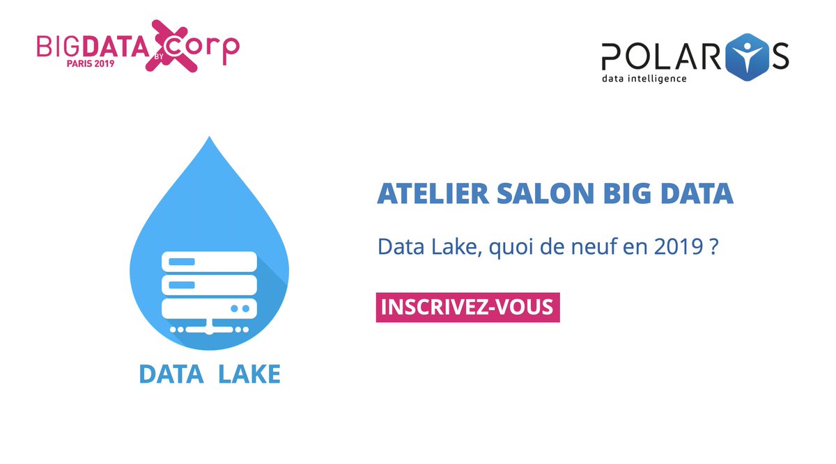 Polarys (@polarysgroup) on Twitter photo Venez assister lors du salon Big Data à notre atelier : "Data Lake, quoi de neuf en 2019 ?" sur le stand Polarys B44 <a href="/bigdataparis/">BIG DATA & AI PARIS</a> Inscription : polarys.com/retrouvez-pola… Venez assister lors du salon Big Data à notre atelier : "Data Lake, quoi de neuf en 2019 ?" sur le stand Polarys B44 <a href="/bigdataparis/">BIG DATA & AI PARIS</a> Inscription : polarys.com/retrouvez-pola…