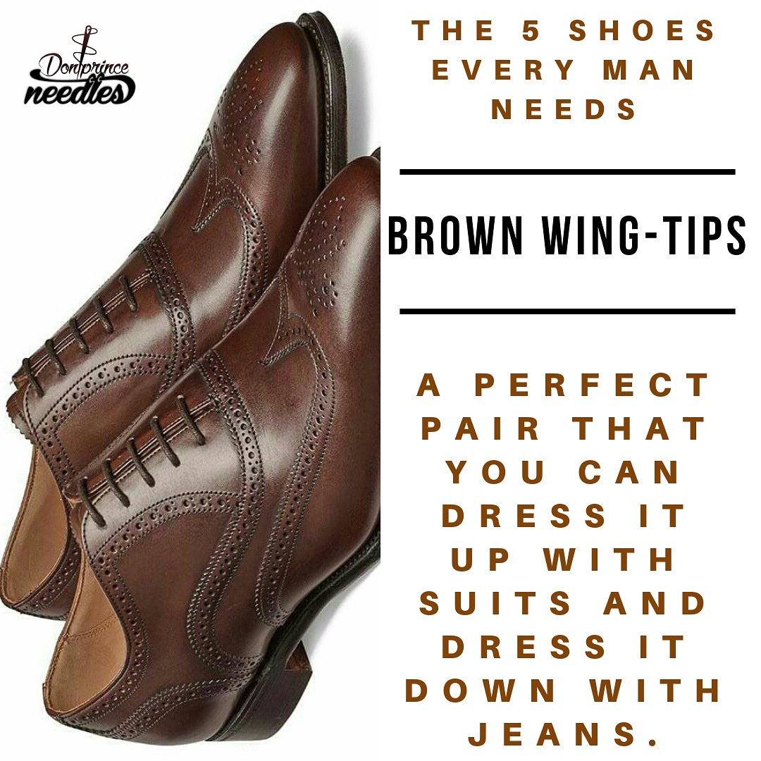 donprinceneedle's tweet photo. BE YOU.
DO YOU.
FOR YOU...
YOU CAN || End of story.
#wingtip #donprince #brown #beyourself #dressshoes #active #men #fashion #style #wednesday #outfit #runway #model #trend #impresssion #sole #leather #learn #lessons #shoes #tips #shoestips. https://t.co/QAfnDRIgUa