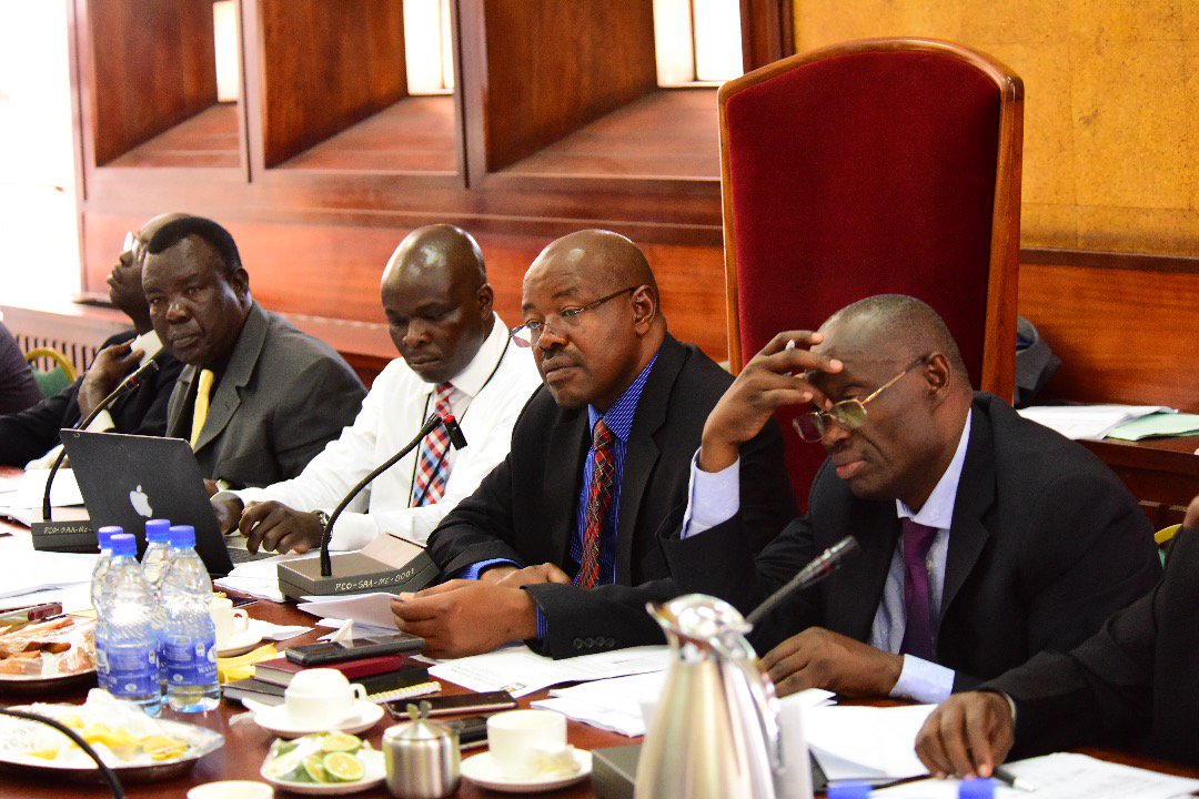 husseinsain1's tweet photo. Finance State Minister David Bahati seeks a Supplementary Appropriation of Shs1.1 trillion, with Shs280b being payment for two Bombadier CRJ900 jets to be delivered within 10 days.
He led a team from Ministry of Finance to defend the request before the Committee on Budget https://t.co/cCDWLrWBpV