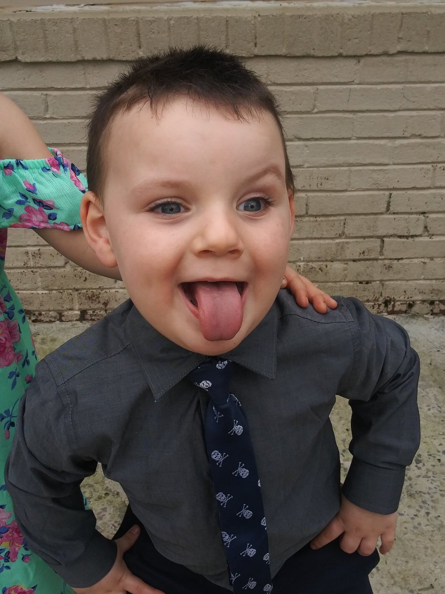Refuses to give me a serious photo! My goofy but handsome prince