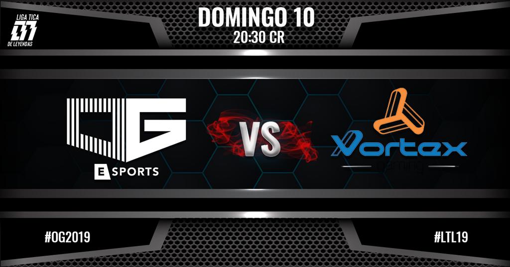 OGEsportsGG's tweet image. Finalizamos la semana 6 en la @LigaTicaLoL
Hoy jugaremos contra #VortexGaming

¡Ven a apoyarnos!

#OG2019 #OGWIN #LTL19