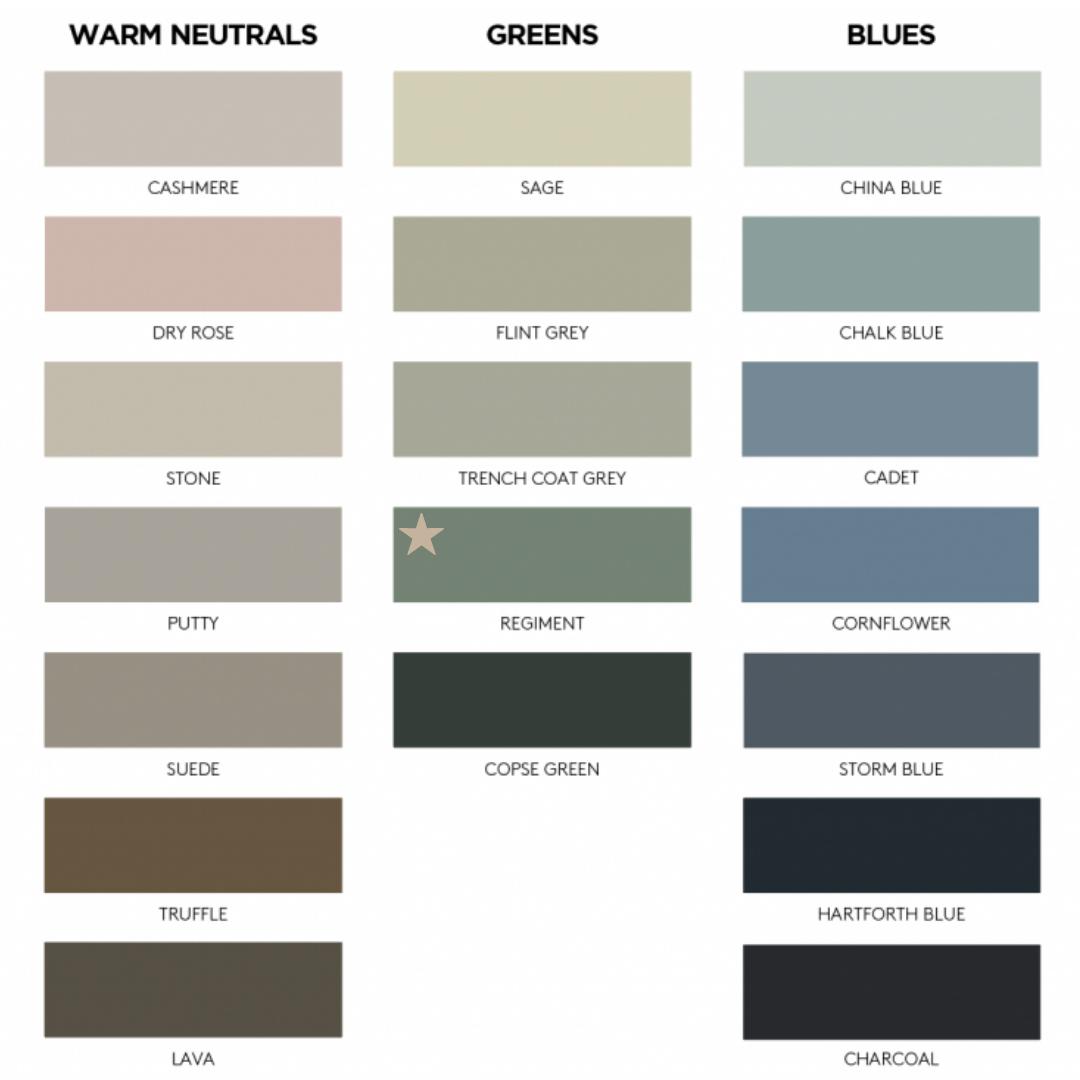 // N E W  A D D I T I O N S

Did you know we have some new additions to our kitchen colour palette? Introducing Carbon &amp; Regiment ✨

Two beautiful colours that meet the demands of new kitchen trends for 2019 and are already proving popular ✨