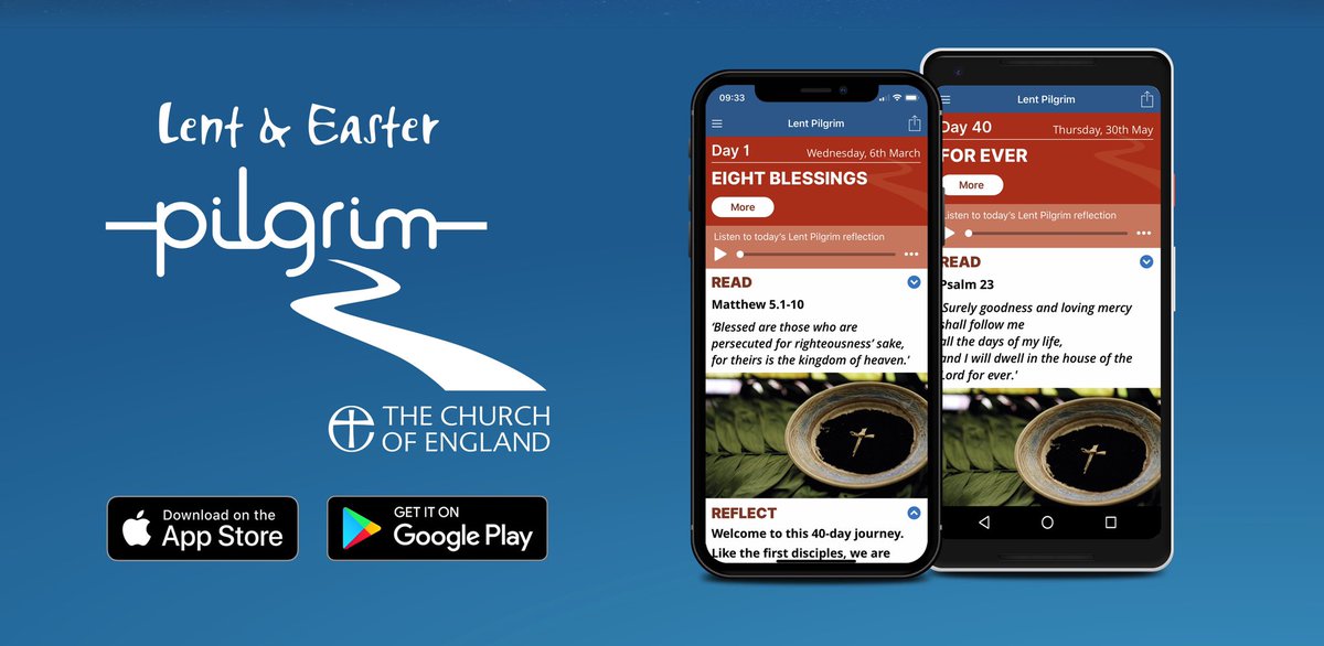 Your #LentPilgrim journey from starts today #AshWednesday, the first day of #Lent.

Read or listen to 40 days of reflections on the Beatitudes by <a href="/Steven_Croft/">-</a> with the free app for iOS and Android: chpublishing.co.uk/apps/lentpilgr…