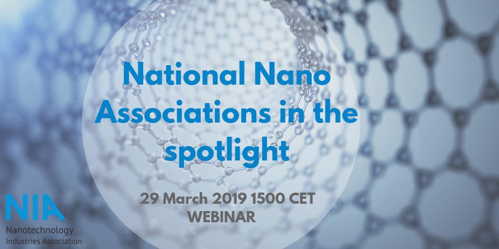nanotechia's tweet photo. Join NIA for a webinar on good practice in supporting your national nano-community, how to get started and how to work together for a strong international impact. 29 March 2019 1500 CET https://t.co/WdIOdVphwY #nanotechnology #nanomaterials @bionanonet @swednanotech @ceskojenano https://t.co/5PfxzqfxwS