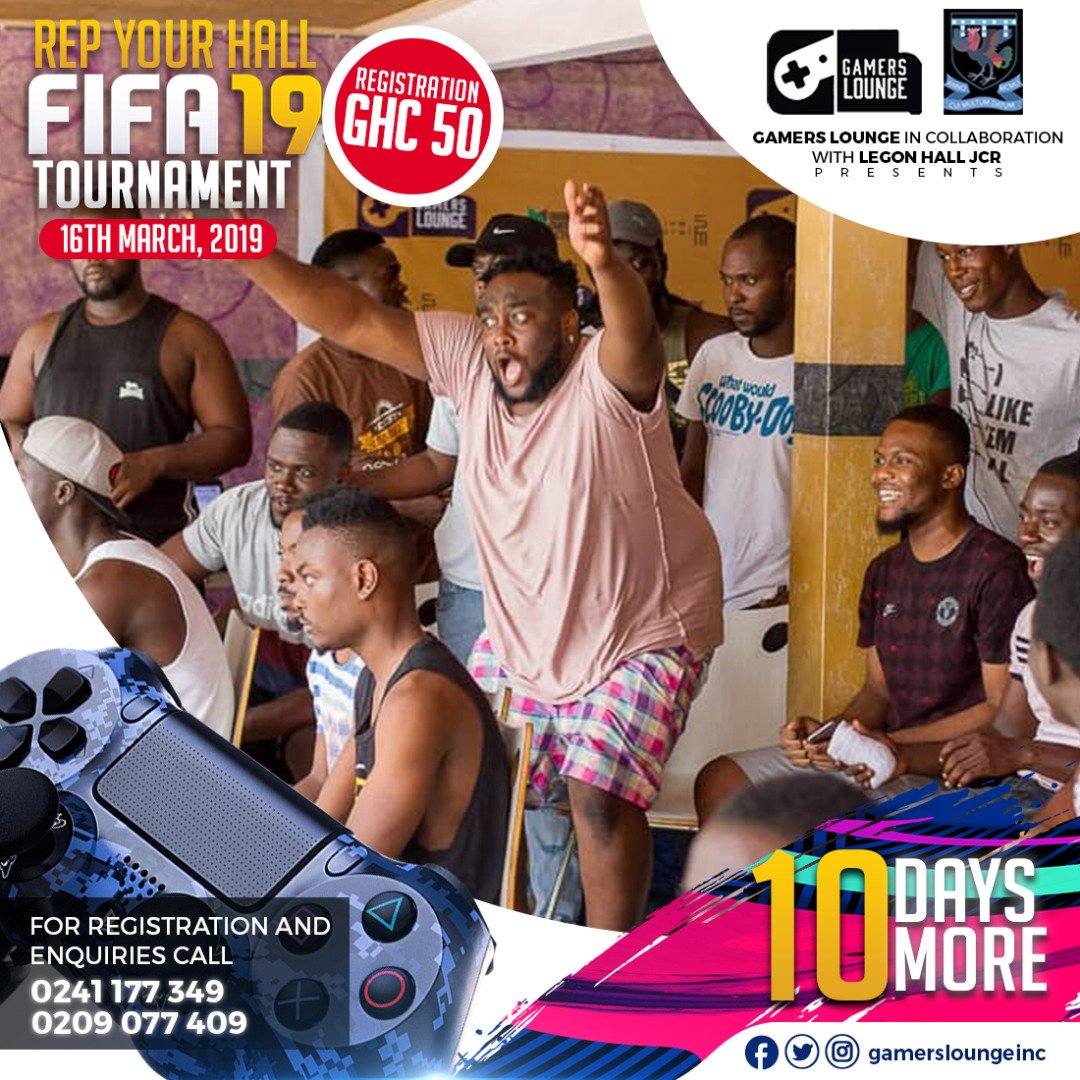 GamersLoungegh's tweet photo. The countdown is on... #repyourhall
#legonhallweek #UG #campuslife #fifa19 @AnTrixGaming @GameNerdCom @ggcchannel @EMP_TriForce_GM @GasBrosGaming @PaulZiem @thumbsticklng @EmpireArcadia https://t.co/n9xZjy77fr