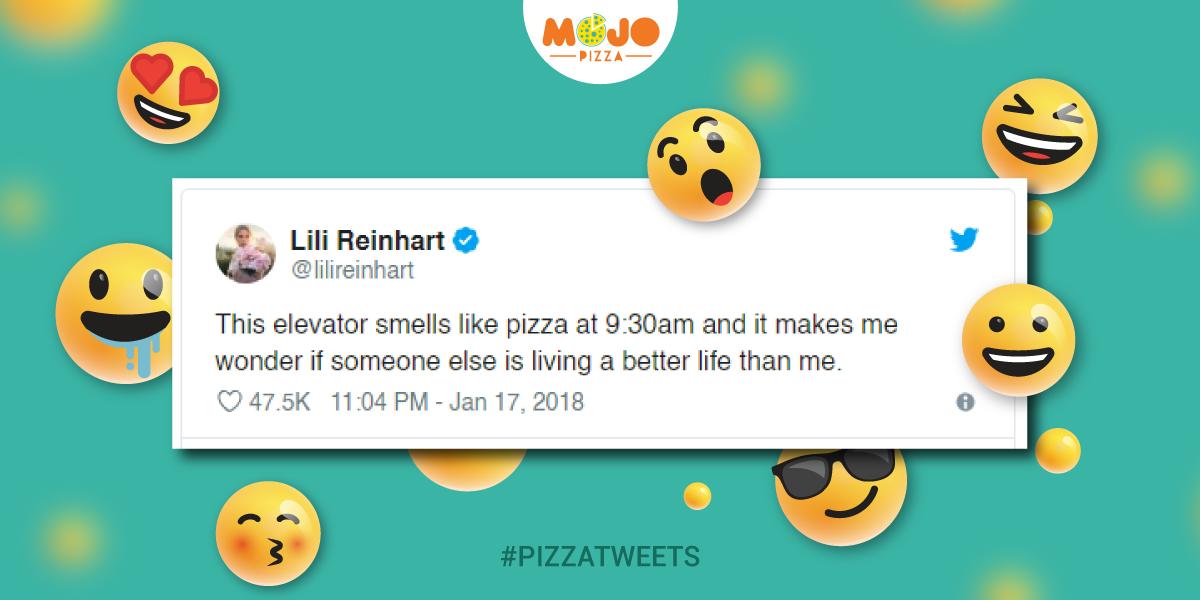 MojoPizzas's tweet photo. Every #PizzaLover has a dream...
to eat pizzas for breakfast, lunch & dinner without regrets!😋🍕
#pizzas #pizzaporn #pizzagasm #food #foodies #nomonom https://t.co/oeYSwQobPU