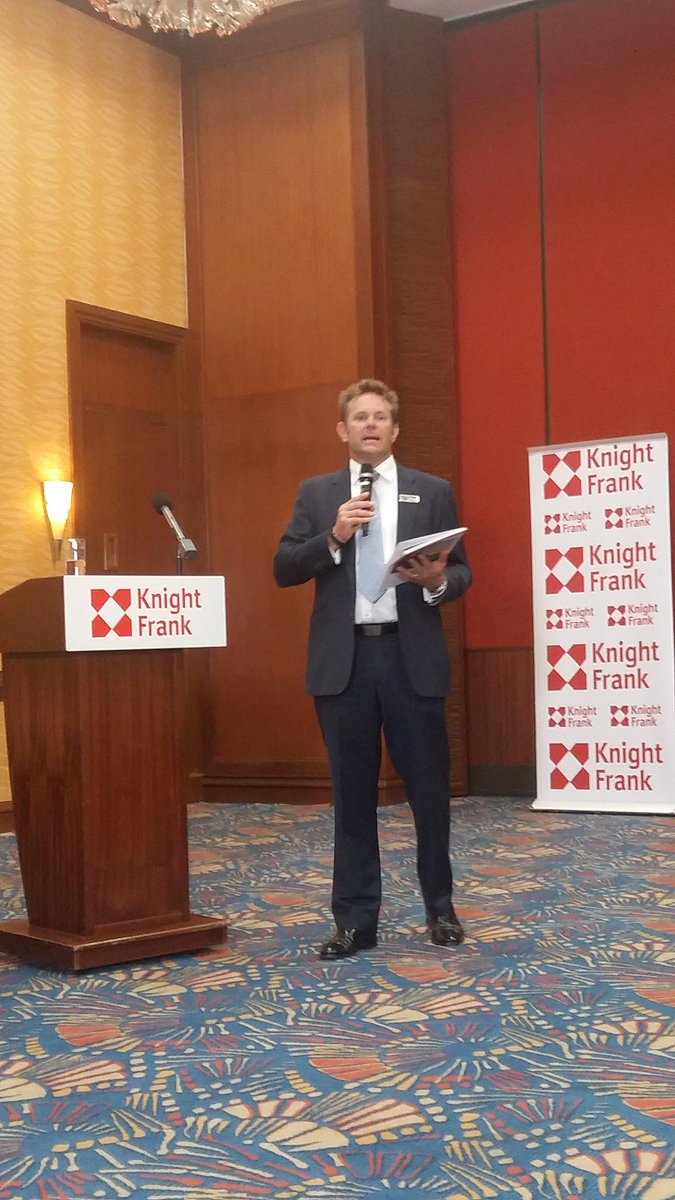 Ben Woodhams - <a href="/KnightFrankKE/">Knight Frank Kenya</a> Managing Director during the launch of the Wealth Report