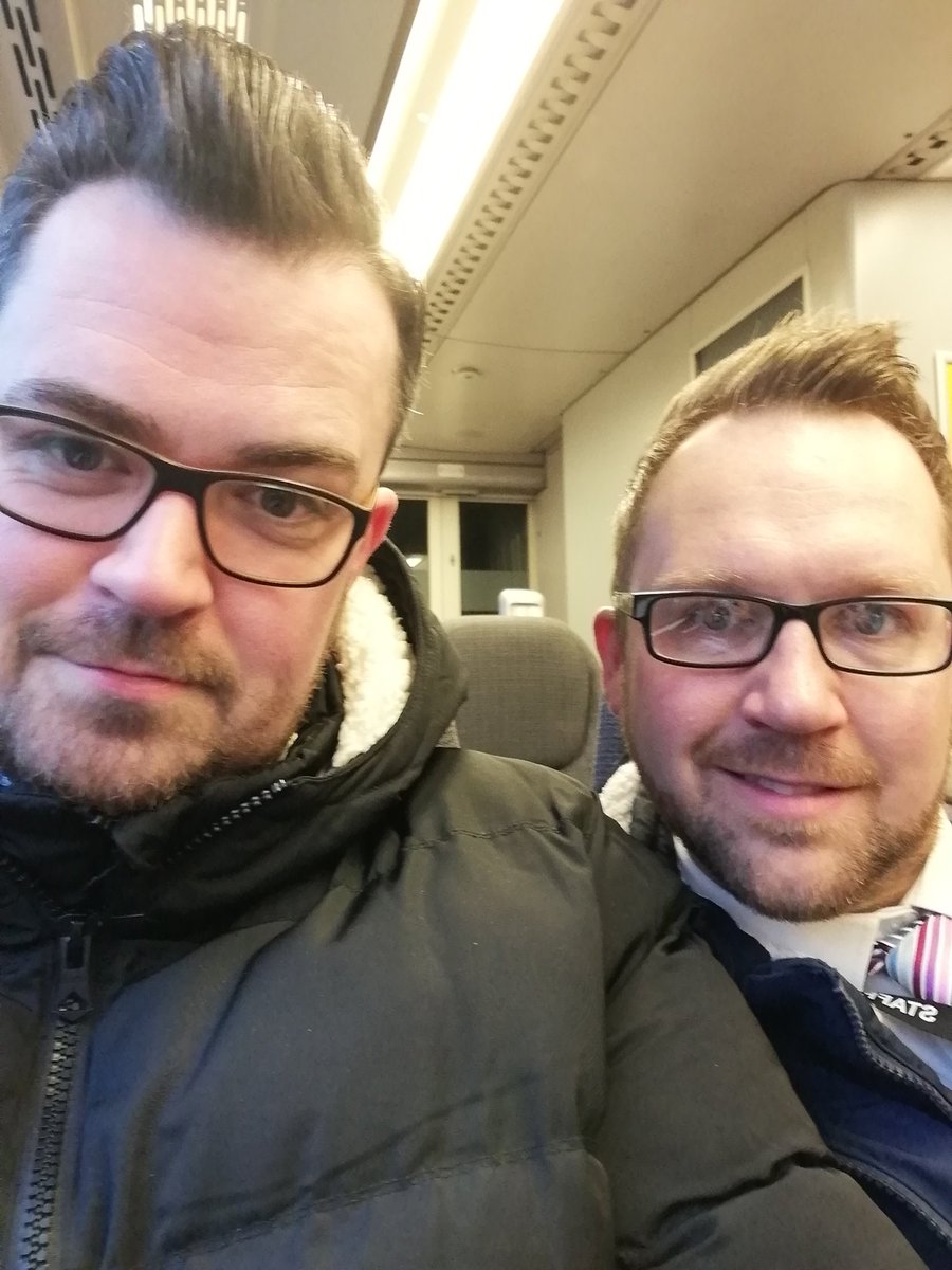 HogarthRoss's tweet photo. Have got a wee pal on the train journey this morning 😍 @HogarthDean #StopTakingMyPicture #ThisIsntMyBestSide https://t.co/iuRq2qOoJl