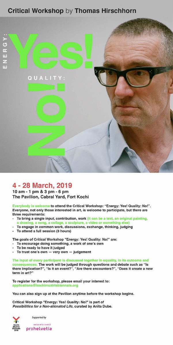 KochiBiennale's tweet photo. Register now! #KMB2018 https://t.co/zE44xARkhX