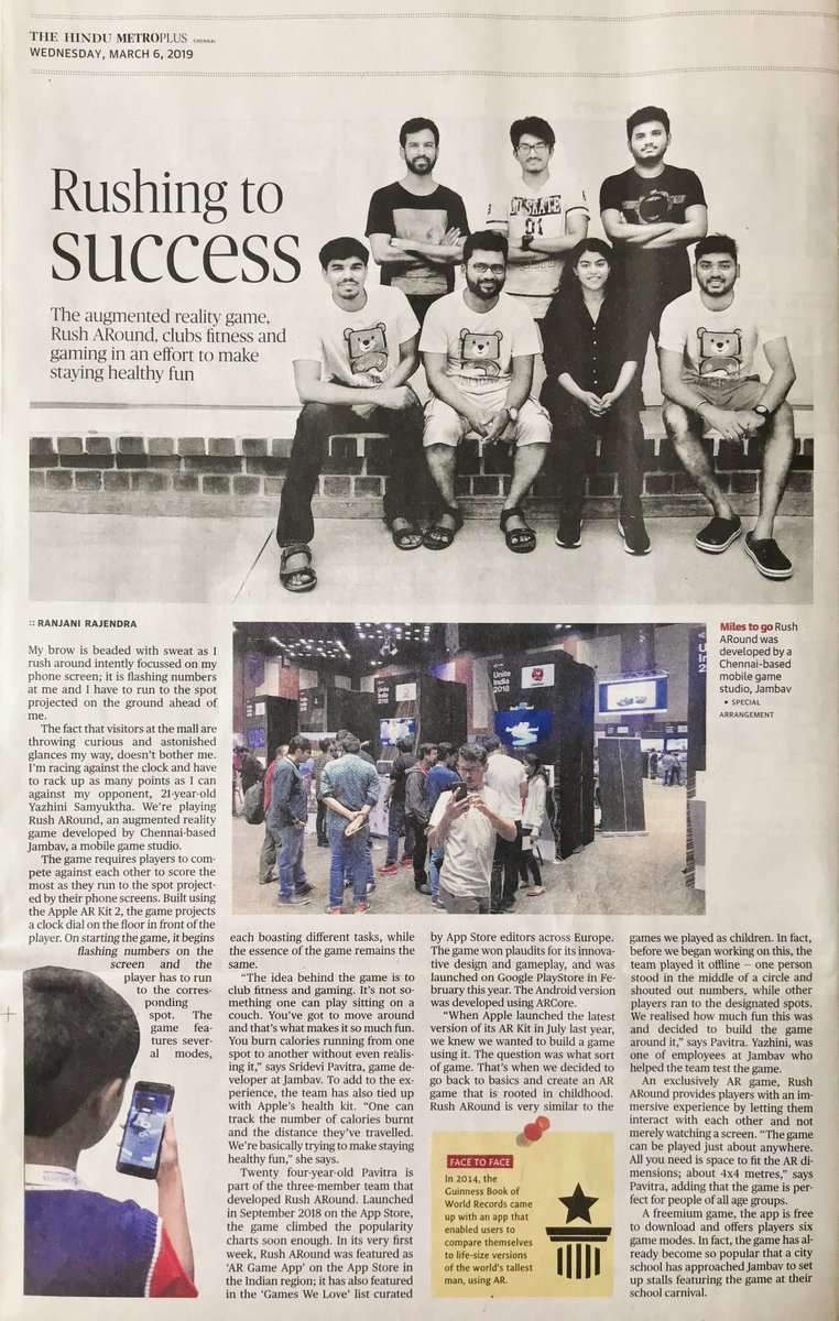 jambavgames's tweet photo. Check out this article about our game - #RushARound published on The Hindu Metro Plus today! 
We’re delighted and over the moon to read this! https://t.co/RVnciOMqVZ