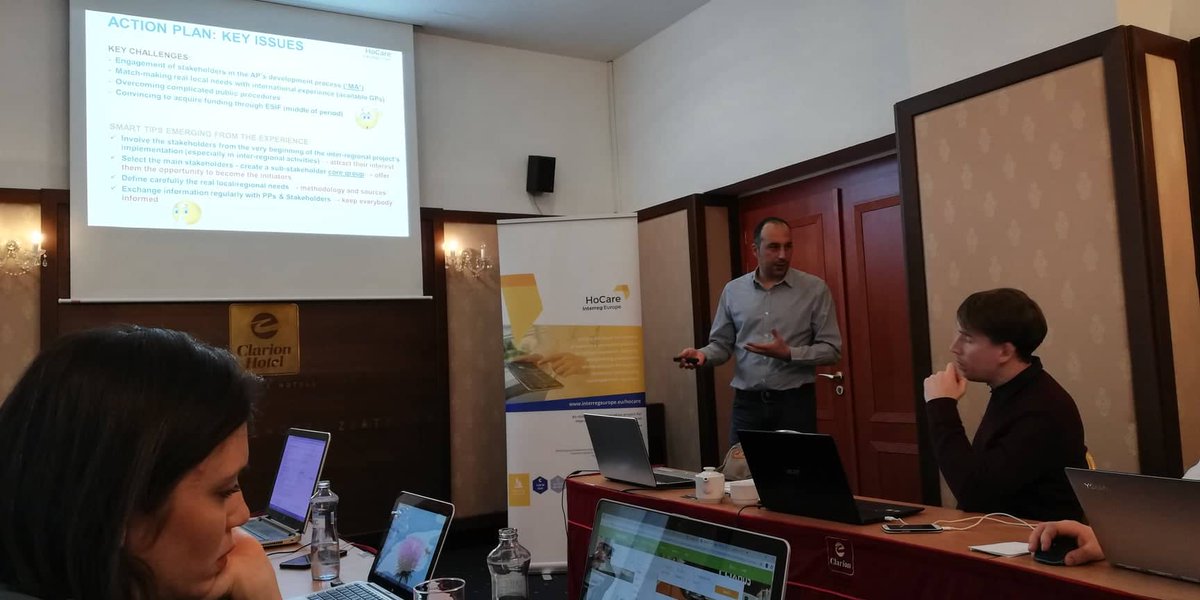 HoCare_project's tweet photo. First project meeting of @HoCare_project partners in 2nd phase is underway in Liberec, Czech Republic. Partners prepared presentations about the implementation of their action plans.
#HoCare #Interregeurope https://t.co/6txFq8rFWj