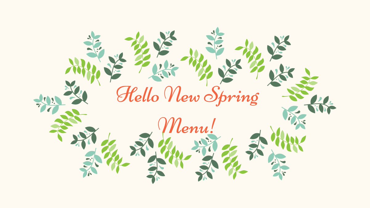 Who is excited to try our brand New Spring Menu?!

It truly is an amazing menu and we can’t wait for you all to come in and give it a whirl🌿🌼