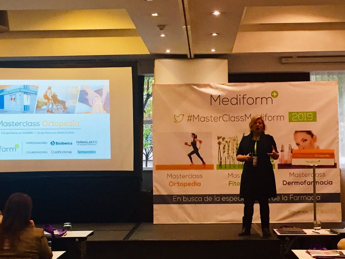mediformplus's tweet photo. ¿Cómo capto al cliente de ortopedia?@GracielaGarnelo nos da tips para conseguirlo #MasterClassMediform #Ortopedia #Madrid #Farmacia https://t.co/yhRCAA3CBk