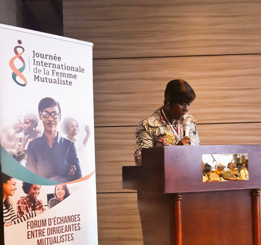 chab_ocha's tweet photo. Clarisse Mahi, SG de l'union Africaine de la Mutualité : aujourd'hui nous mettons en lumière l'engagement des femmes pour la santé et la prévoyance 
#JIFM19 https://t.co/XJtgOpmMjn