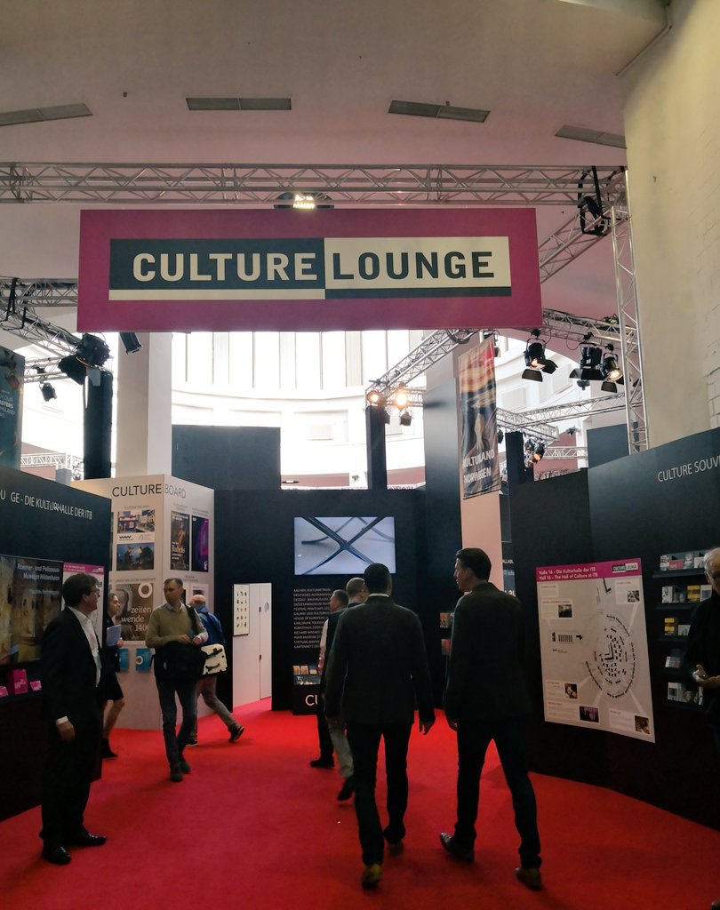 ITB_CL's tweet photo. Herzlich Willkommen auf der @ITB_Berlin! In Halle 16 warten unsere Kulturaussteller auf euch! Kommt vorbei und lasst euch inspirieren. #ITB_CL19 #ITB2019 https://t.co/zNKtTRQi59