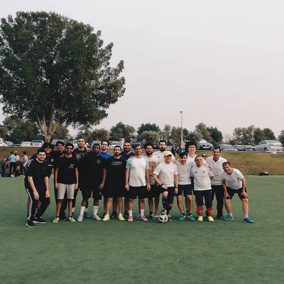 Professors vs Students Football Match in American University of Sharjah.
28 February 2019