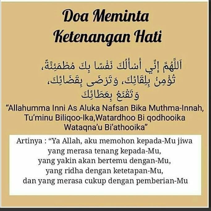 Doa Penenang Hati