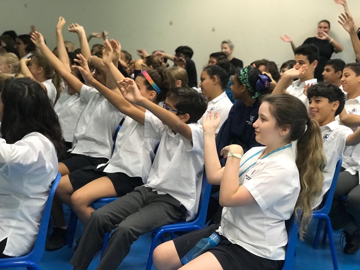 BSMuscatEnglish's tweet photo. Thrilled the hilarious @JonathanMeres has come to @BSMuscat this week to speak to KS3 English students #theworldofnorm #reading #visitingauthor #worldbookday #librarian 🤓 https://t.co/qNf9ZcGVmf