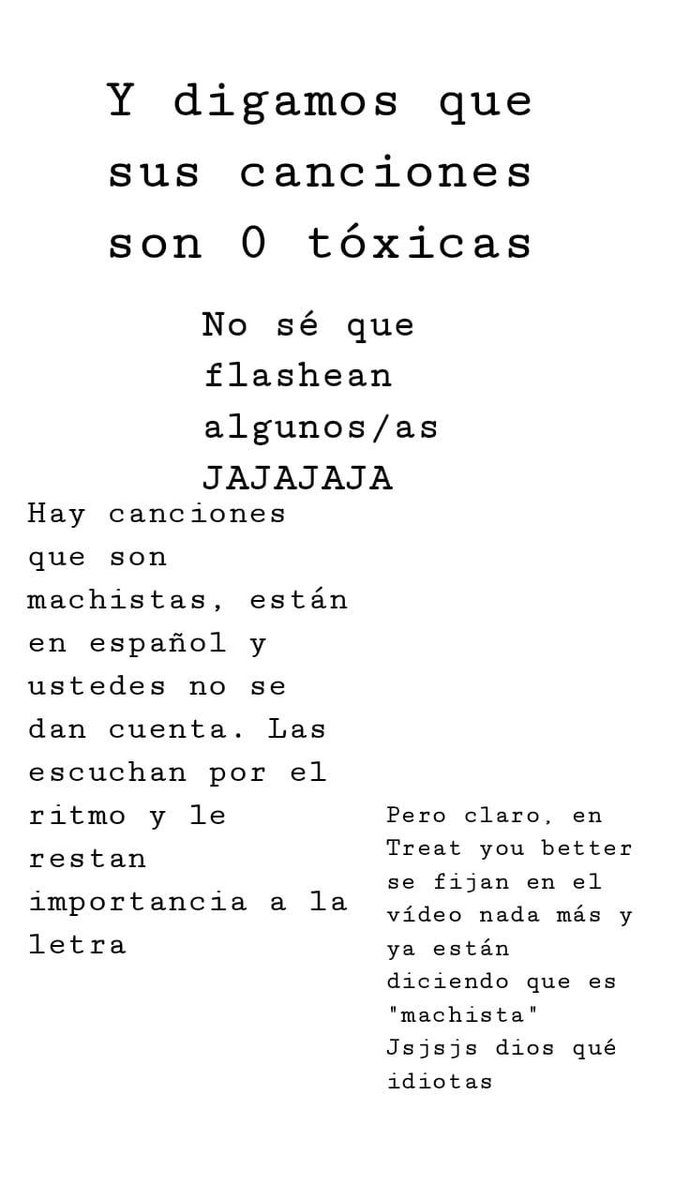 kiarssxx's tweet photo. A algunos/as no les da la cabecita.
Primero informense antes de saltar a decir que Shawn Mendes es machista y demás.
Traduzcan las letras de las canciones al español y van a ver que en ninguna canción denigra a la mujer ni nada por el estilo.

#JFCShawnMendes https://t.co/hht0CFJ2hk